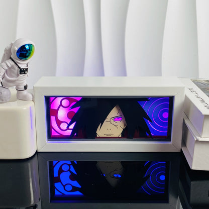 Anime Led Light Lamp For Room Decor Paper Cut Shadow Box Birthday Bedside Remote control Nightlight Manga Light Box Friend Gifts