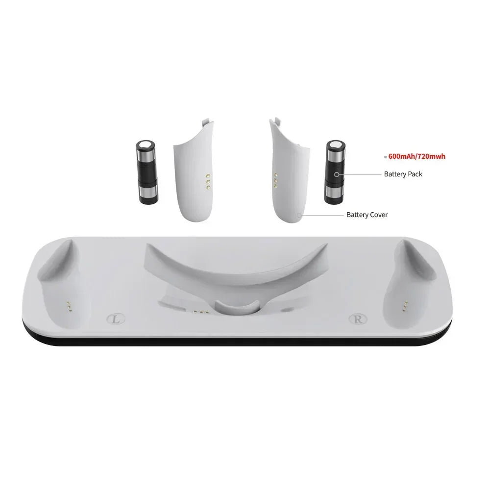 For Oculus Quest 3 VR Headset Charging Dock Dual Controller Contact Charger Stand With LED Light For Meta Quest 3 Charge Station