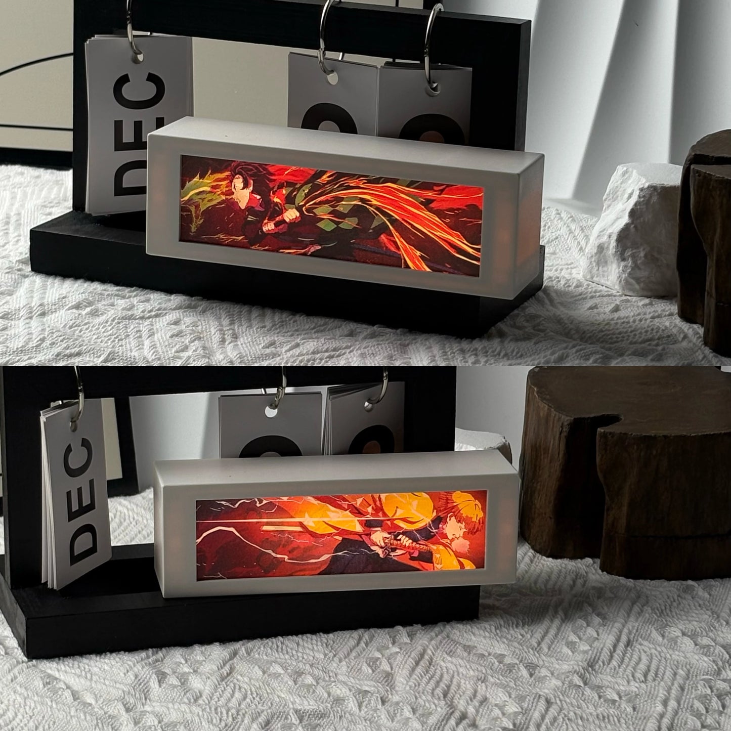 LED Anime Motion Light Box for Bedroom Decoration  Box Birthday Gifts Bedside Night Lamp Table Lamps Room Halloween