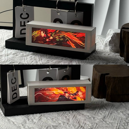 LED Classic Anime 3D  Lenticular Motion Anime Lightbox for Bedroom Decoration Lamp Anime Peripheral Friend Birthday Gifts
