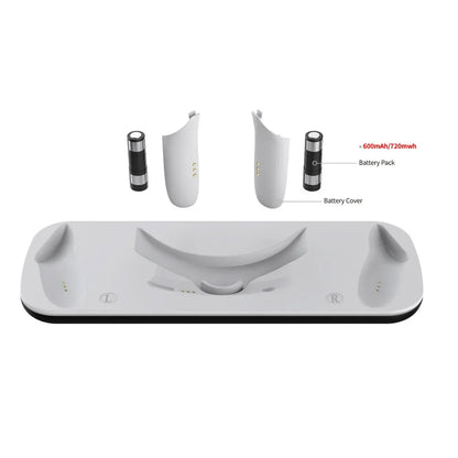 For Oculus Quest 3 VR Headset Charging Dock Dual Controller Contact Charger Stand With LED Light For Meta Quest 3 Charge Station