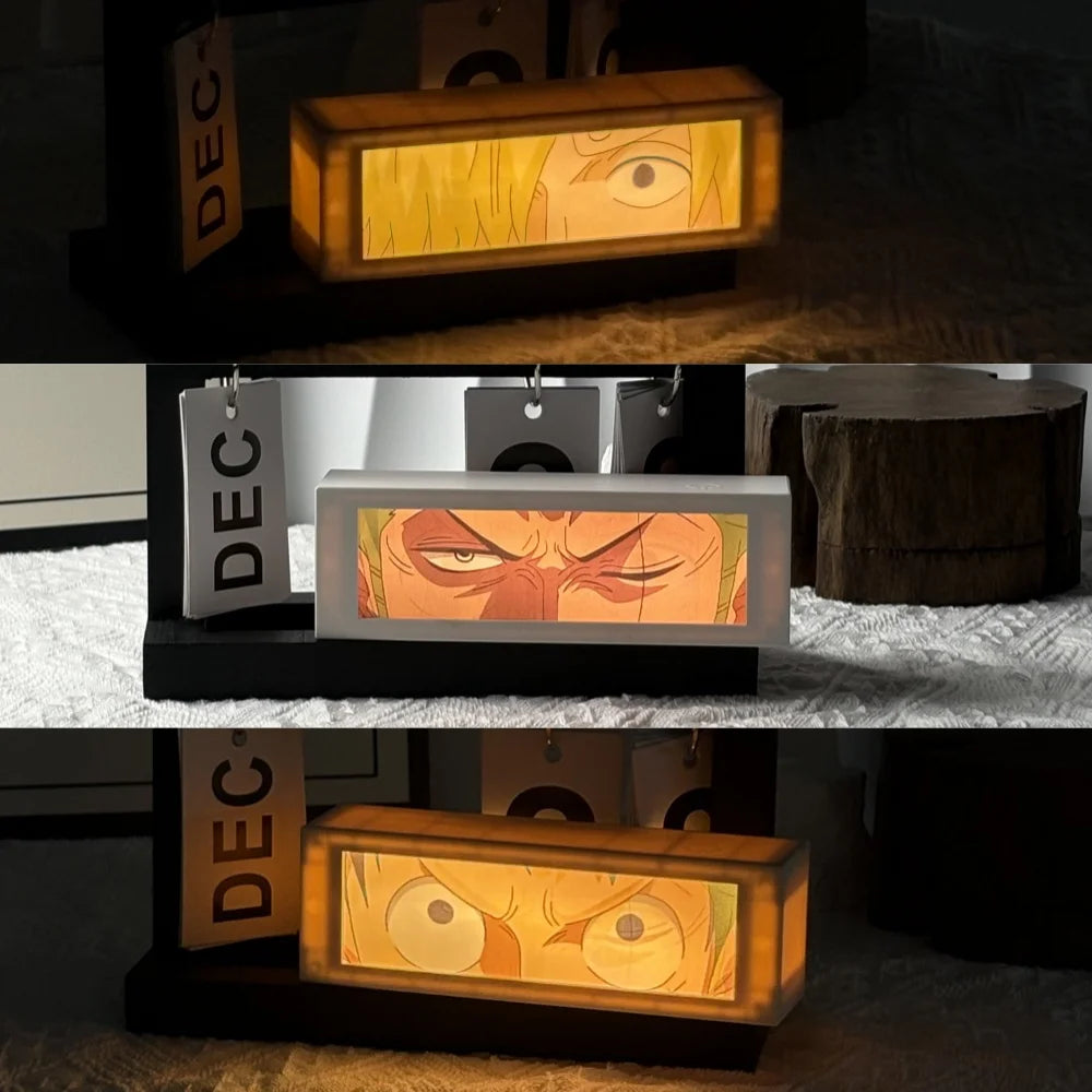 LED Classic Anime 3D  Lenticular Motion Anime Lightbox for Bedroom Decoration Lamp Anime Peripheral Friend Birthday Gifts