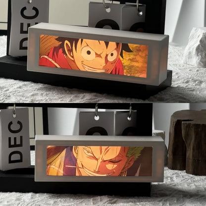 LED Classic Anime 3D  Lenticular Motion Anime Lightbox for Bedroom Decoration Lamp Anime Peripheral Friend Birthday Gifts