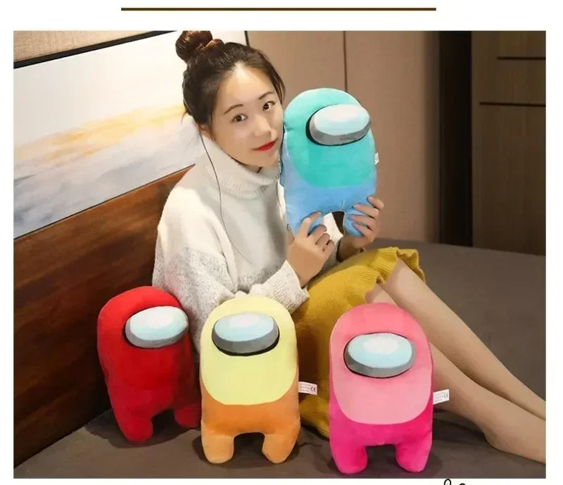 Cartoon Among Plush Toy Body Pillow Soft Cute Anime Among Sofa Decorative Throw Stuffed Doll Pillow Sleeping Cushion Toy Gift