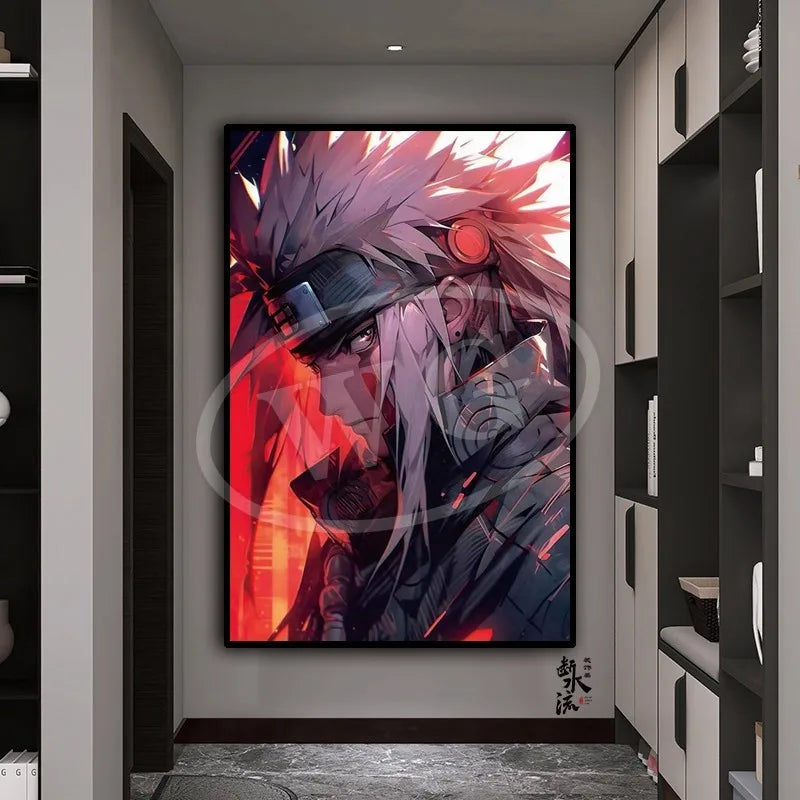 Naruto Anime Decoration Painting, Naruto Kakashi Uchiha Itachi Xiao Organization Poster, Home Entrance Hanging Painting