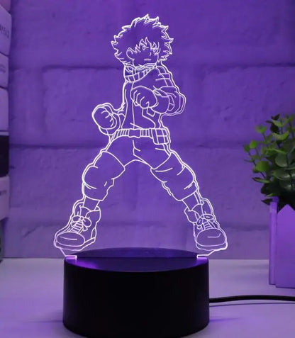 3d Led Night Light Anime My Hero Academia for Bedroom Decor Birthday Gift Manga Gadget My Hero Academia Katsuki Bakugo Lamp 3d