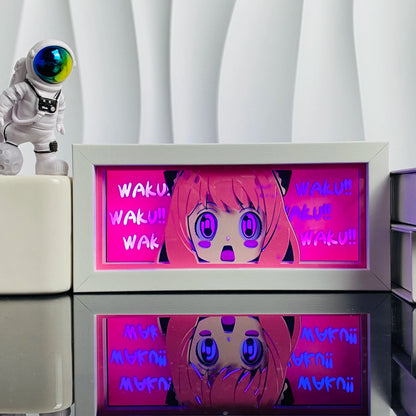 Anime Led Light Lamp For Room Decor Paper Cut Shadow Box Birthday Bedside Remote control Nightlight Manga Light Box Friend Gifts