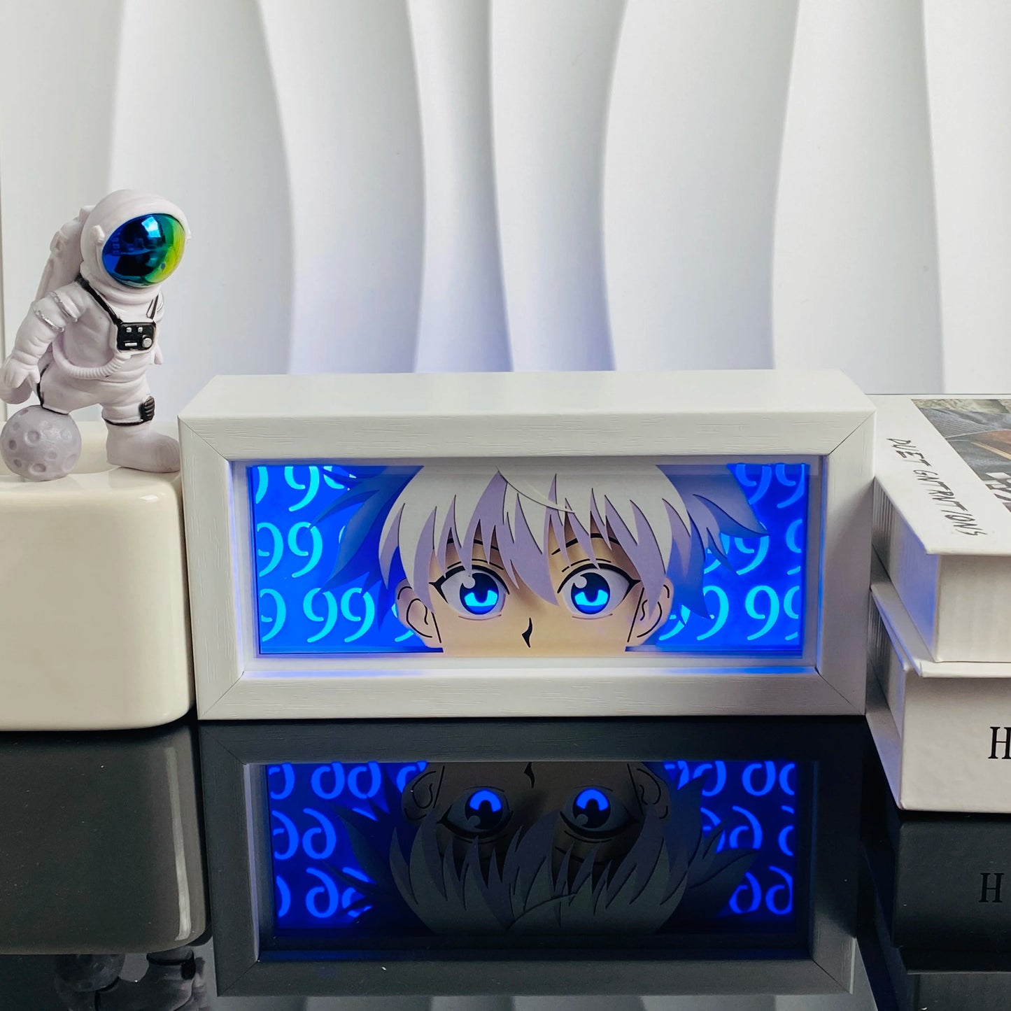 Anime Led Light Lamp For Room Decor Paper Cut Shadow Box Birthday Bedside Remote control Nightlight Manga Light Box Friend Gifts