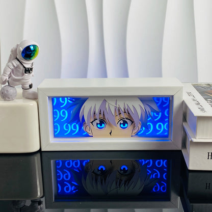 Anime Led Light Lamp For Room Decor Paper Cut Shadow Box Birthday Bedside Remote control Nightlight Manga Light Box Friend Gifts