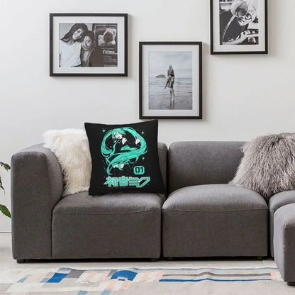 Cushion Covers Anime Hatsune Miku Pillow Case Awesome Decor Pillowcover for Living Room 40*40cm