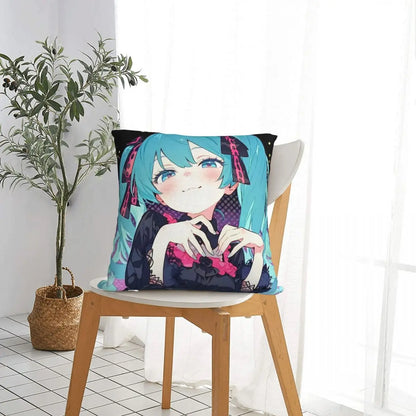 Cushion Covers Anime Hatsune Miku Pillow Case Awesome Decor Pillowcover for Living Room 40*40cm
