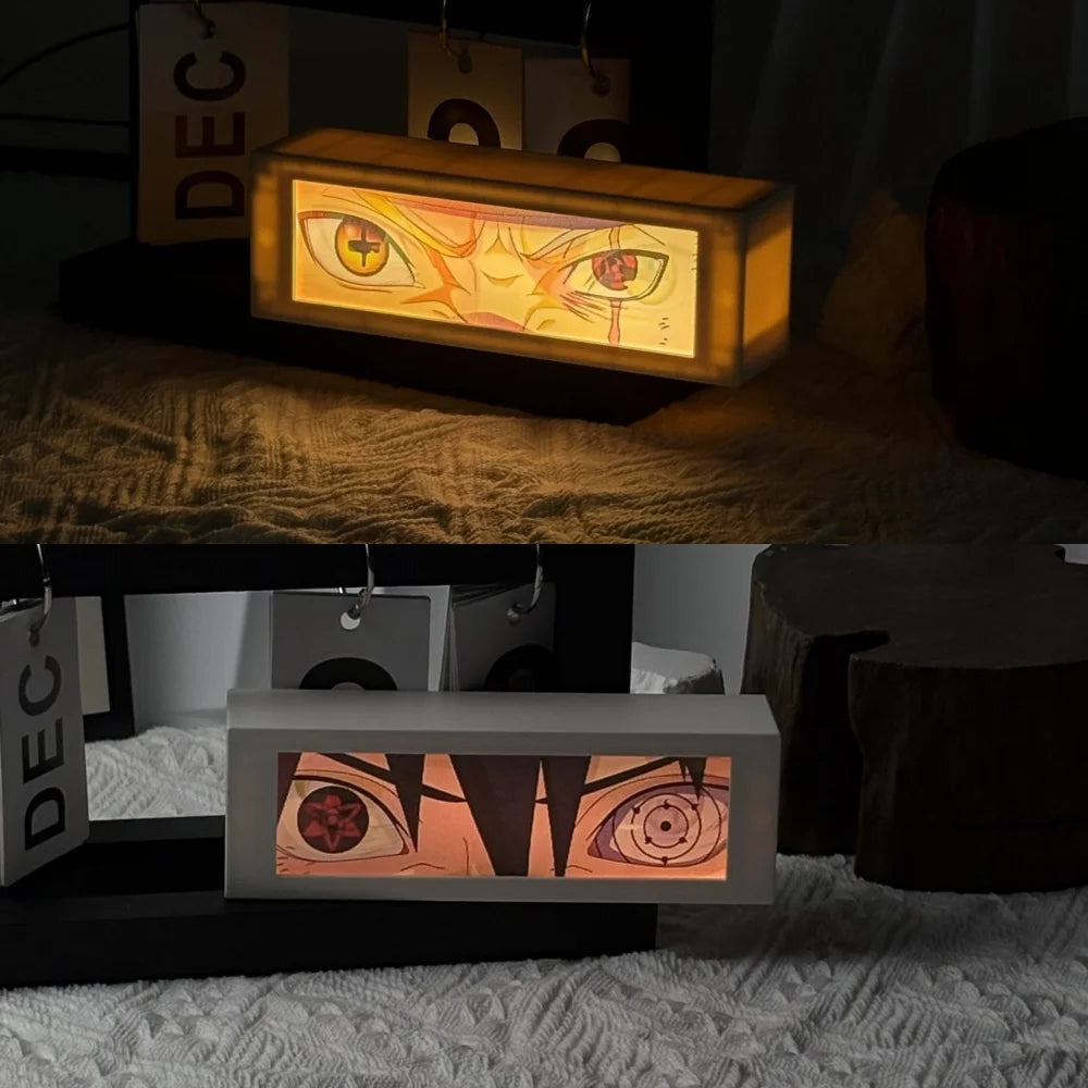 LED Classic Anime 3D  Lenticular Motion Anime Lightbox for Bedroom Decoration Lamp Anime Peripheral Friend Birthday Gifts