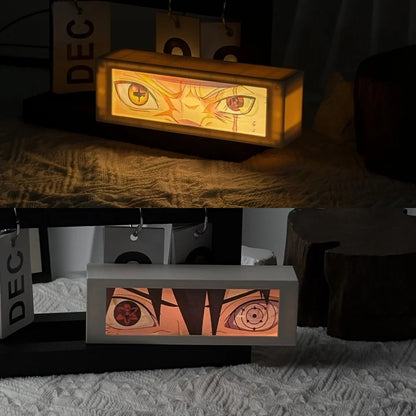 LED Classic Anime 3D  Lenticular Motion Anime Lightbox for Bedroom Decoration Lamp Anime Peripheral Friend Birthday Gifts