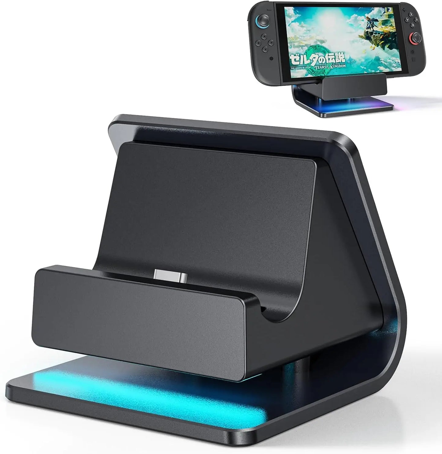 Charger Dock for Switch 2 Joycons Controller Portable Base RGB Charging Stand Station for Switch 2  Game Accessories