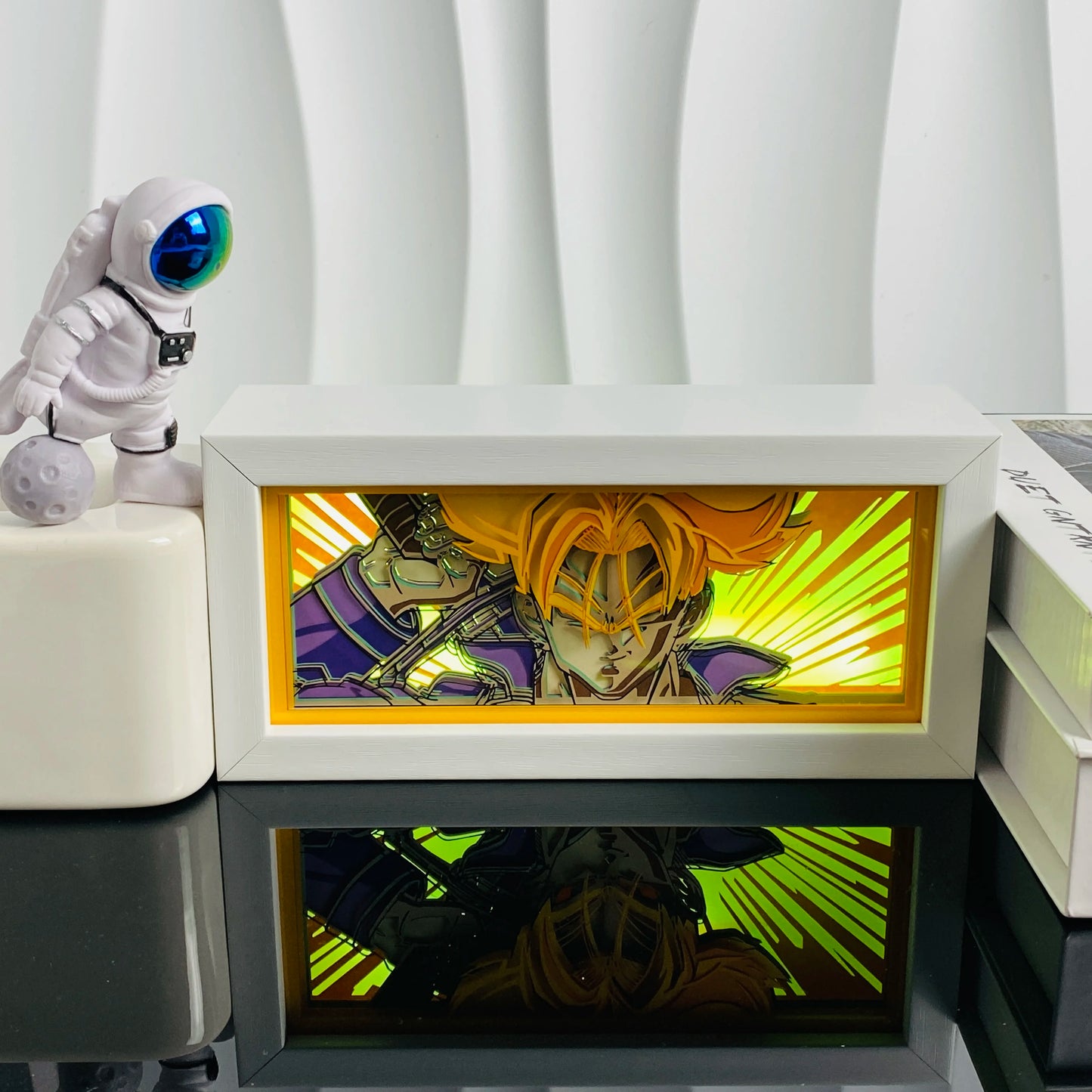 Anime Led Light Lamp For Room Decor Paper Cut Shadow Box Birthday Bedside Remote control Nightlight Manga Light Box Friend Gifts
