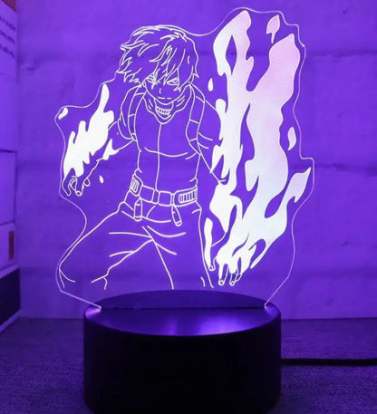 3d Led Night Light Anime My Hero Academia for Bedroom Decor Birthday Gift Manga Gadget My Hero Academia Katsuki Bakugo Lamp 3d