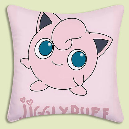 Cushion Covers  Anime P-Pokemon Pillow Covers Cartoon Sofa Decorative Home Double-sided Printing Short Plush Cute Cushion Cover
