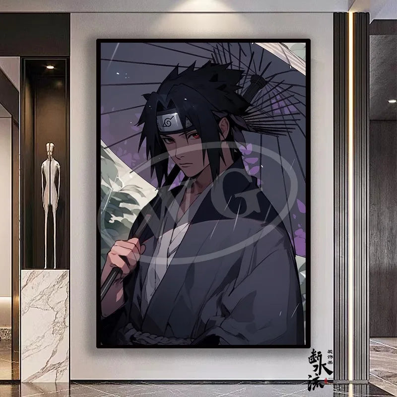 Naruto Anime Decoration Painting, Naruto Kakashi Uchiha Itachi Xiao Organization Poster, Home Entrance Hanging Painting