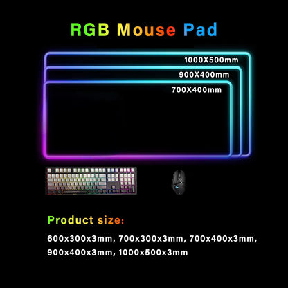 ARC Raiders Mouse Pad Anime Gaming Mouse Pad LED Table Pads Backlit Rubber Desktop XXL RGB Desk Mats