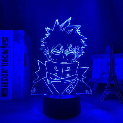 3d Led Night Light Anime My Hero Academia for Bedroom Decor Birthday Gift Manga Gadget My Hero Academia Katsuki Bakugo Lamp 3d