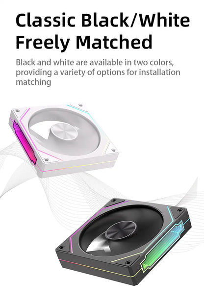Prism 5 PRO 120mm Fan 6pin RGB Pc Case Ventiladores Computer Chassis Fan Water Cooler PC Gamer Cooling Kit Fan Ventilador