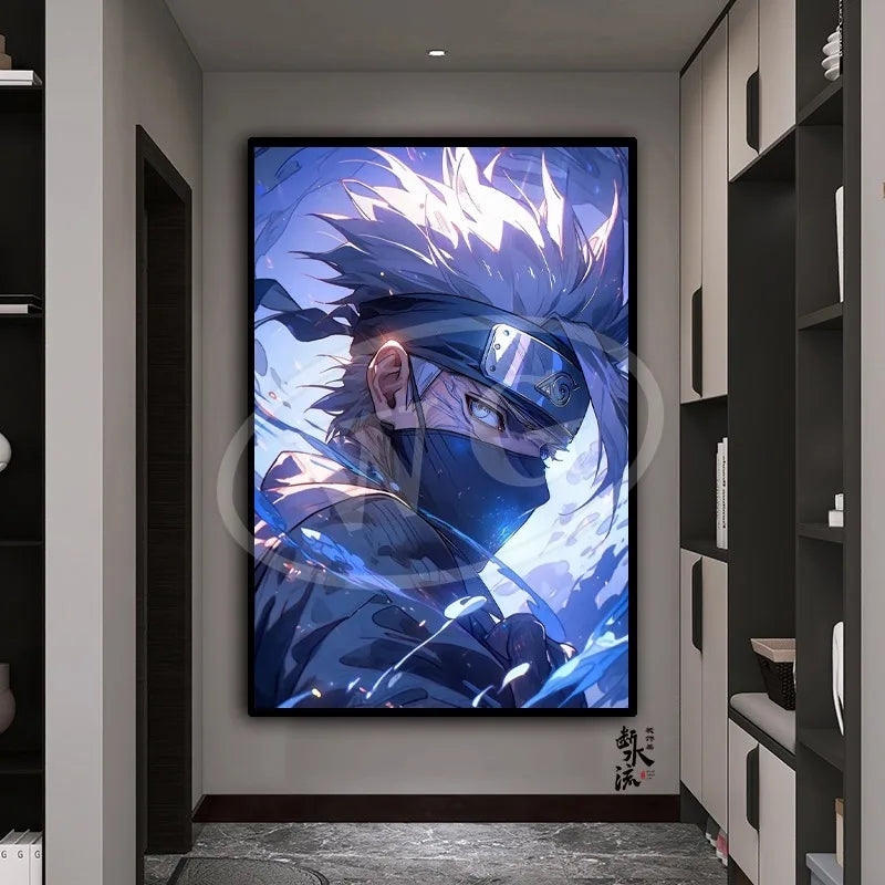 Naruto Anime Decoration Painting, Naruto Kakashi Uchiha Itachi Xiao Organization Poster, Home Entrance Hanging Painting