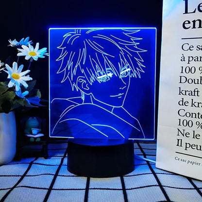 Anime Lamp Satoru Gojo Jujutsu Kaisen Led Night Light for Birthday Gift Jujutsu Kaisen Nightlight Satoru Gojo Lamp Drop Shipping
