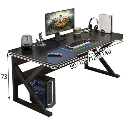 Standing Computer Desk Home Office Gaming Study Laptop Table Steel Frame Escritorios Table Gaming Pc De Oficina Furniture