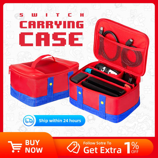 Large Carrying Protective Case for Switch OLED Console Pro Controller Travel Storage Bag Case For Switch Accessories