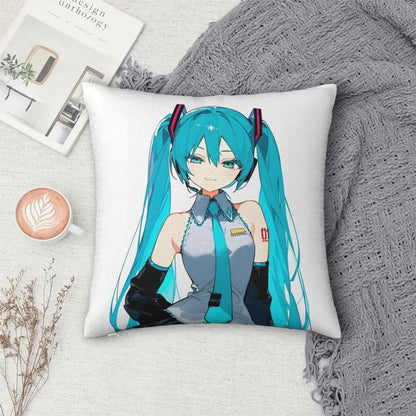 Cushion Covers Anime Hatsune Miku Pillow Case Awesome Decor Pillowcover for Living Room 40*40cm