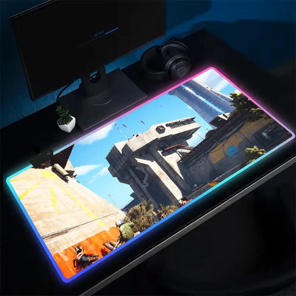 ARC Raiders Mouse Pad Anime Gaming Mouse Pad LED Table Pads Backlit Rubber Desktop XXL RGB Desk Mats