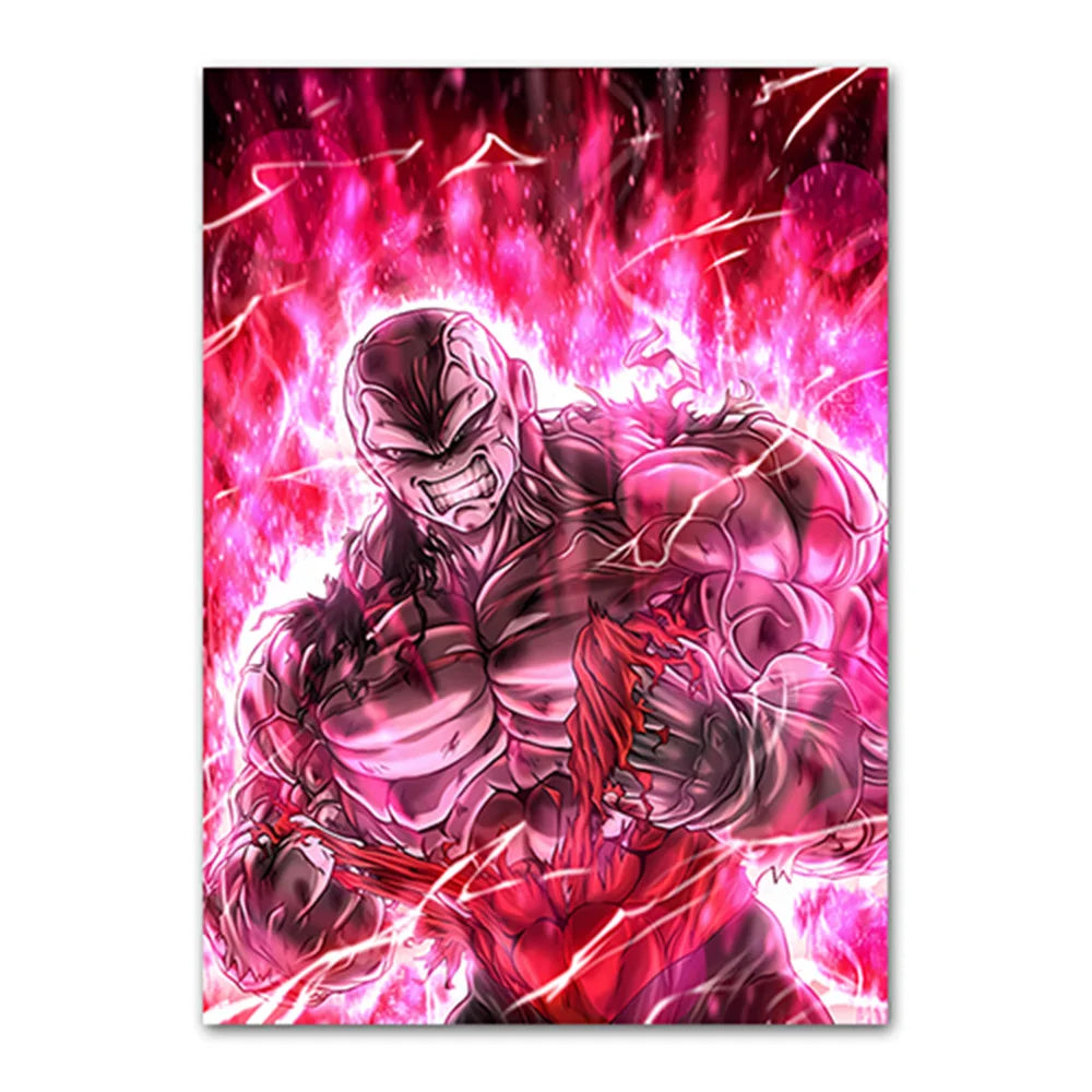 Dragon Ball Goku Van Gogh Starry Night Anime Oil Painting Poster Canvas Painting Dragon Ball Super Vegeta kid's Wall Painting