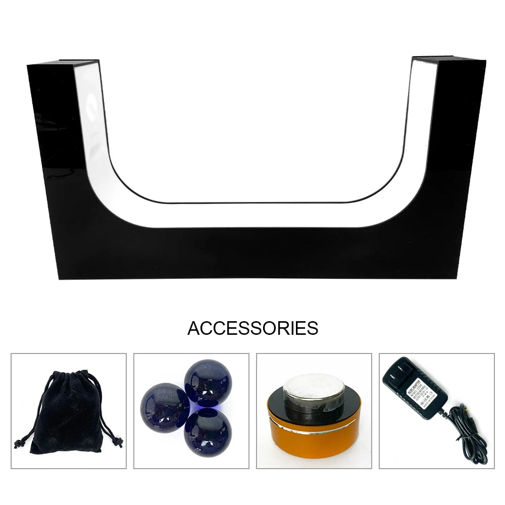 Magnetic Levitation LED Floating Shoe 360 Degree Rotation Display Stand for your headset or more