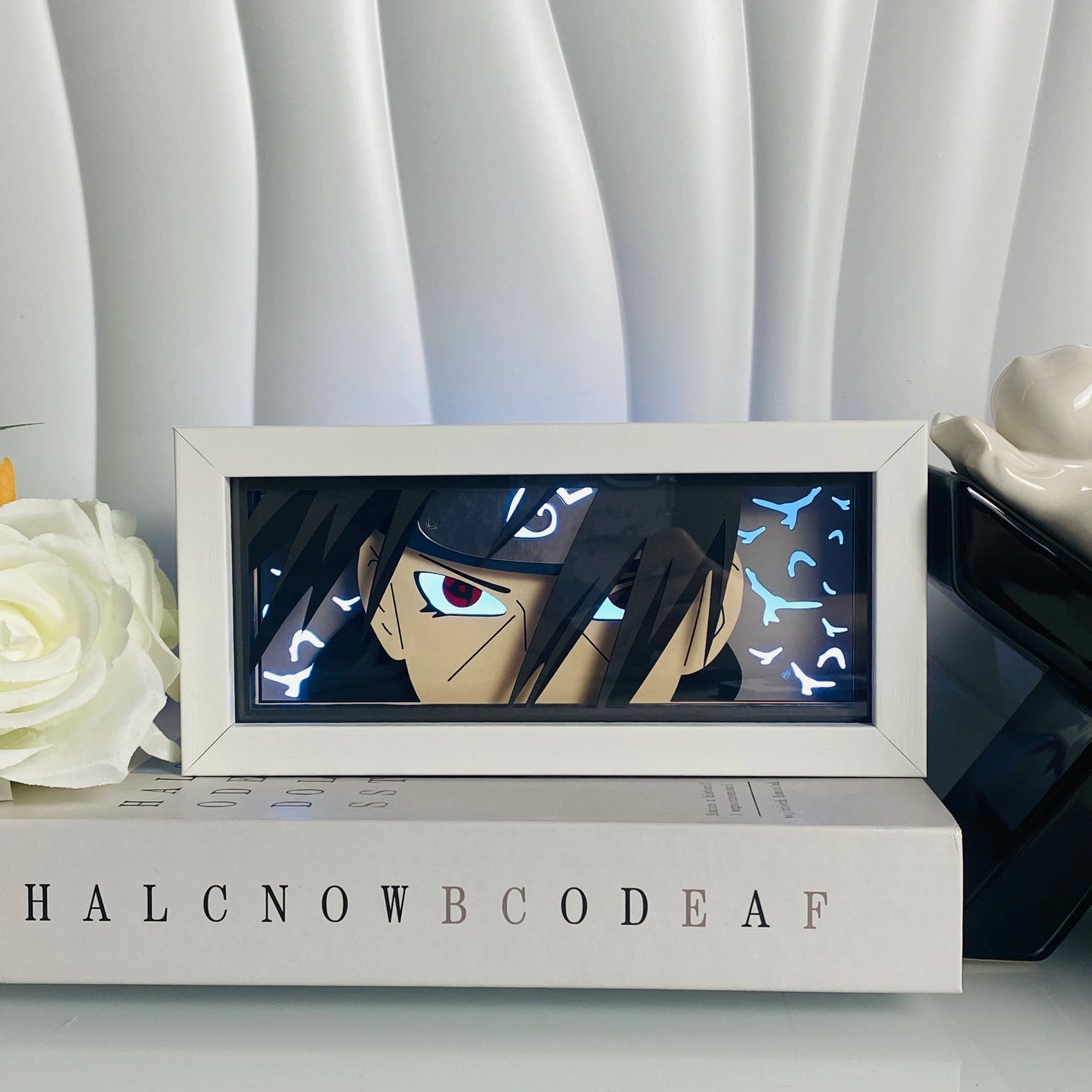 Anime Led Light Lamp For Room Decor Paper Cut Shadow Box Birthday Bedside Remote control Nightlight Manga Light Box Friend Gifts