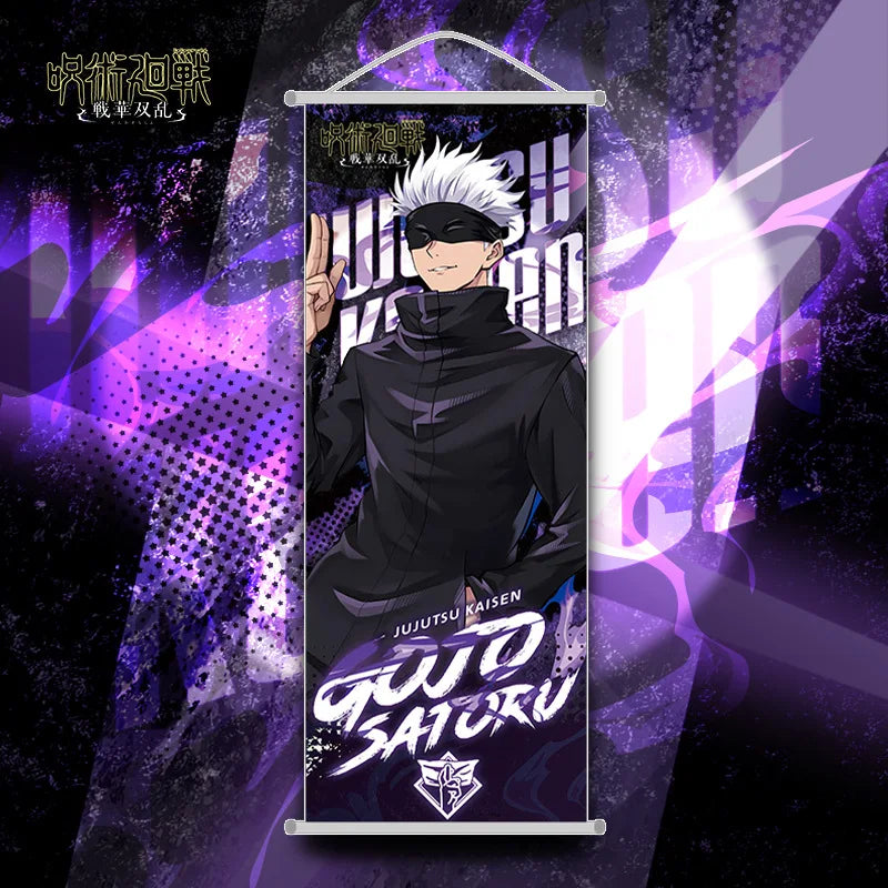 Jujutsu Kaisen Long Scroll Hanging Painting Gojo Satoru Poster Anime