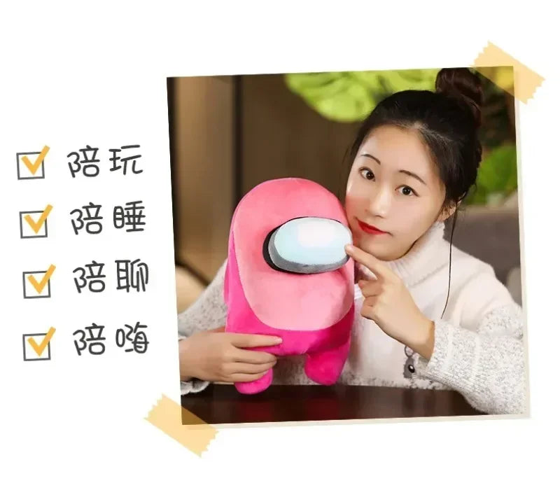 Cartoon Among Plush Toy Body Pillow Soft Cute Anime Among Sofa Decorative Throw Stuffed Doll Pillow Sleeping Cushion Toy Gift
