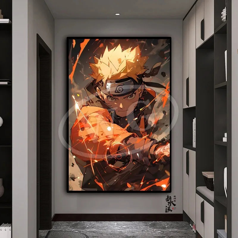Naruto Anime Decoration Painting, Naruto Kakashi Uchiha Itachi Xiao Organization Poster, Home Entrance Hanging Painting