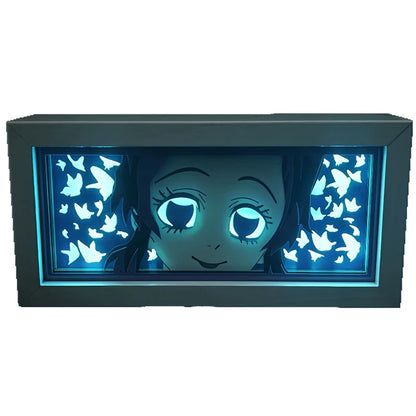 Demon Slayer Kimetsu no Yaiba 3D Light Box Led Anime Kamado Tanjirou light Cartoon colorful light box room bedroom night light