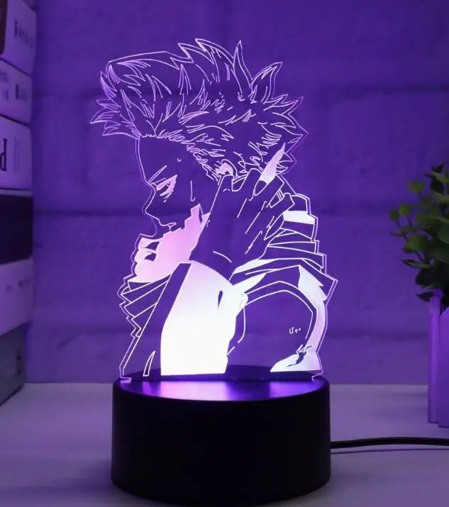 3d Led Night Light Anime My Hero Academia for Bedroom Decor Birthday Gift Manga Gadget My Hero Academia Katsuki Bakugo Lamp 3d
