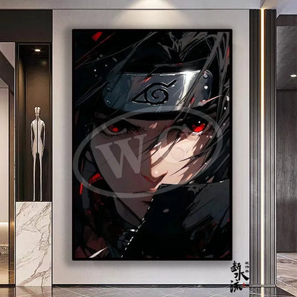 Naruto Anime Decoration Painting, Naruto Kakashi Uchiha Itachi Xiao Organization Poster, Home Entrance Hanging Painting
