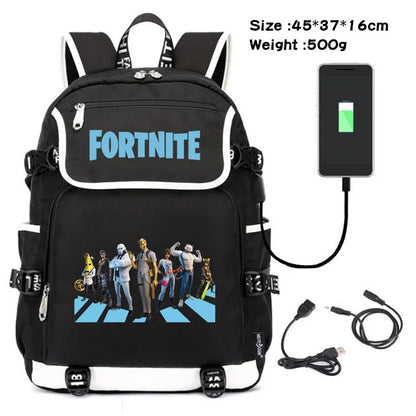 Fortnite Backpack for Girl Boy Student Teenager Rucksack Men Women Anime Cartoon Casual School Bags Travel Mochila Birthday Gift