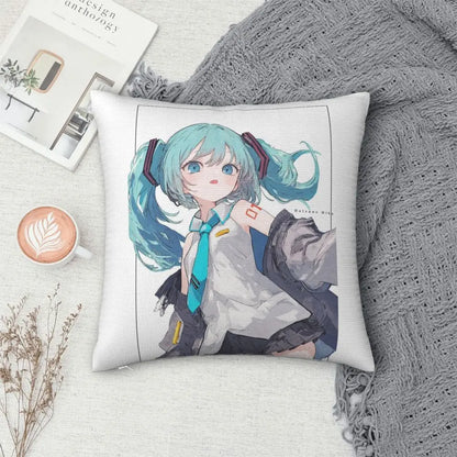 Cushion Covers Anime Hatsune Miku Pillow Case Awesome Decor Pillowcover for Living Room 40*40cm