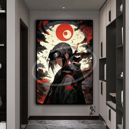 Naruto Anime Decoration Painting, Naruto Kakashi Uchiha Itachi Xiao Organization Poster, Home Entrance Hanging Painting