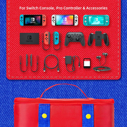 Large Carrying Protective Case for Switch OLED Console Pro Controller Travel Storage Bag Case For Switch Accessories