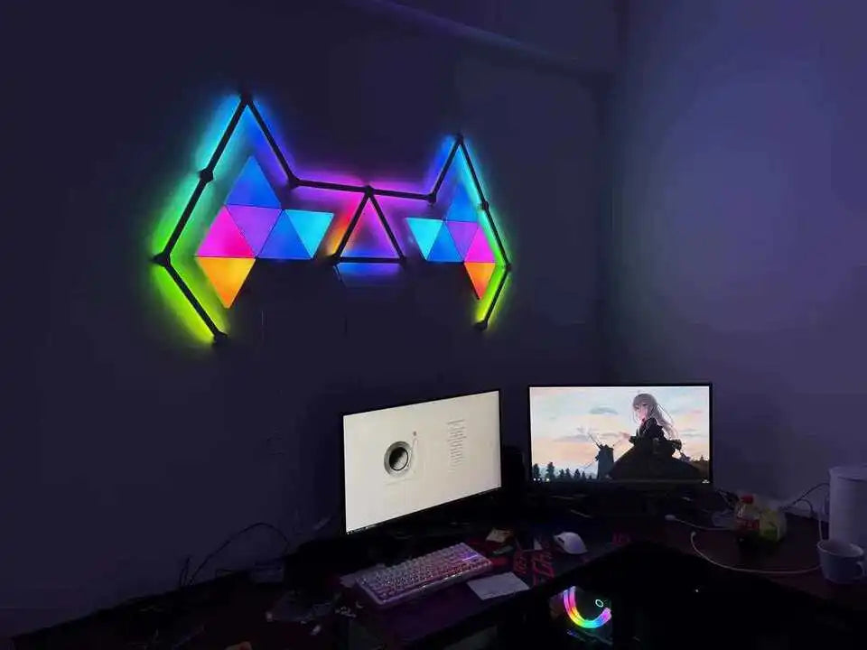 LED Gaming Lighting Magic Color Module Splicing WIFI RGB Music Sync Ambient Sound Capture Modular DIY Decorative Dynamic RGBIC