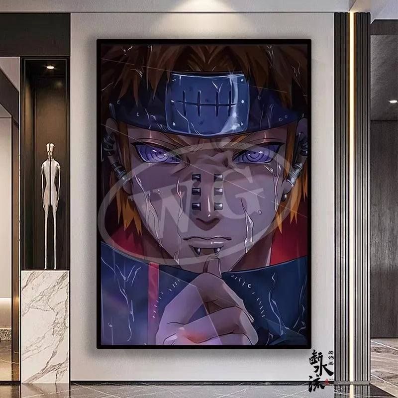 Naruto Anime Decoration Painting, Naruto Kakashi Uchiha Itachi Xiao Organization Poster, Home Entrance Hanging Painting