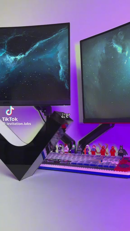 Magnetic Levitation LED Floating Shoe 360 Degree Rotation Display Stand for your headset or more